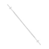 Halterstang voor gewichten - 120 cm - 25 mm - recht