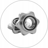 Halterstang voor gewichten - recht - 150 cm breed - met schroefklemmen - 25 mm diameter