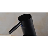 Wastafelkraan - zwart - 30 cm - Badkamerkraan + montageset