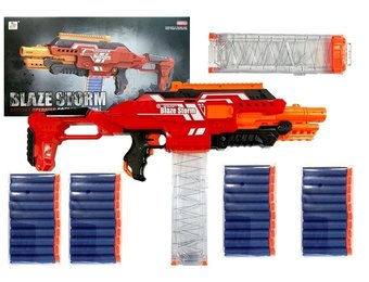 Blaze Storm - NURF speelgoed geweer - 66,5 cm - 40 patronen - rood