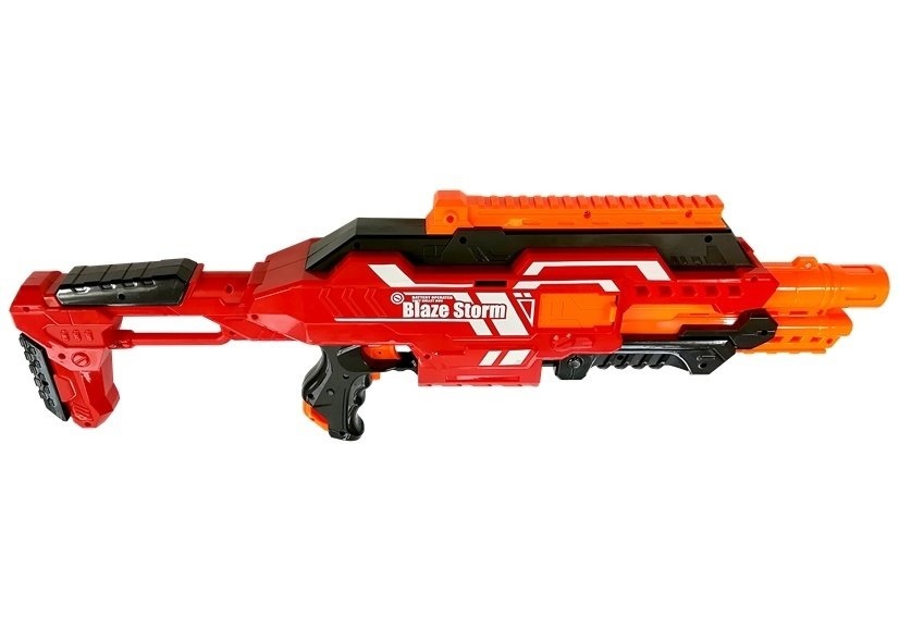 Blaze Storm - NURF speelgoed geweer - 66,5 cm - 40 patronen - rood