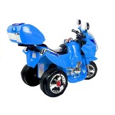 Elektrische kindermotor - accu motor - driewieler - blauw