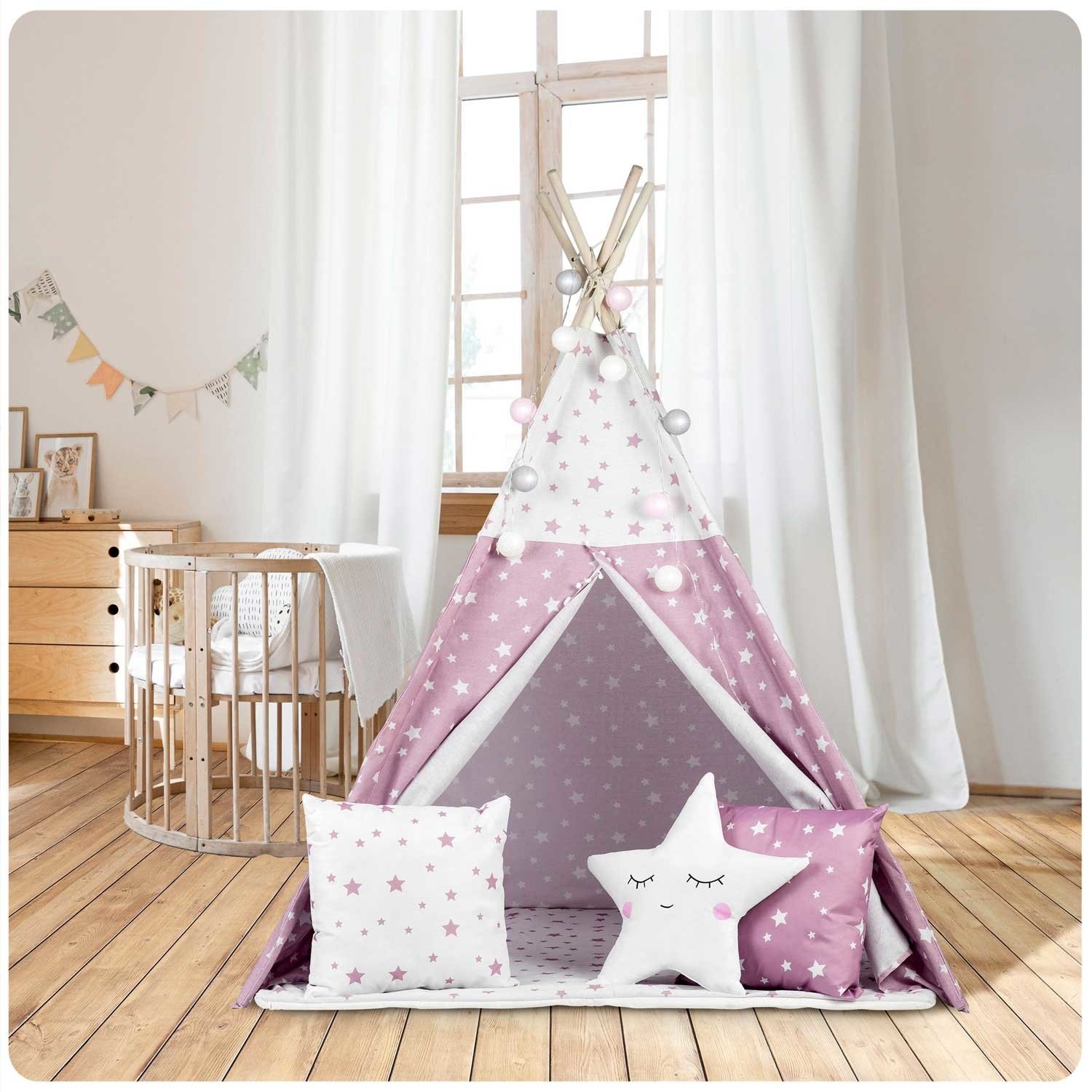 https://cdn.webshopapp.com/shops/307649/files/387451532/9-tipi-speeltent-met-licht--roze-met-sterren.jpg