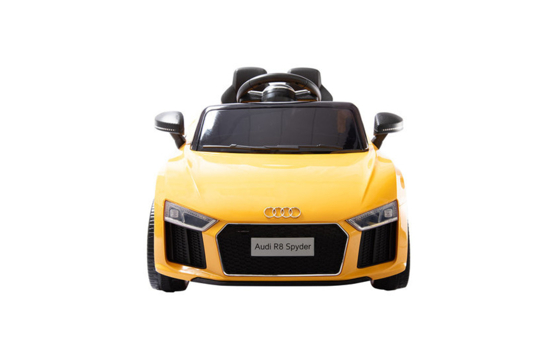 Elektrische kinderauto - Audi R8 Spyder - 2x35W - geel