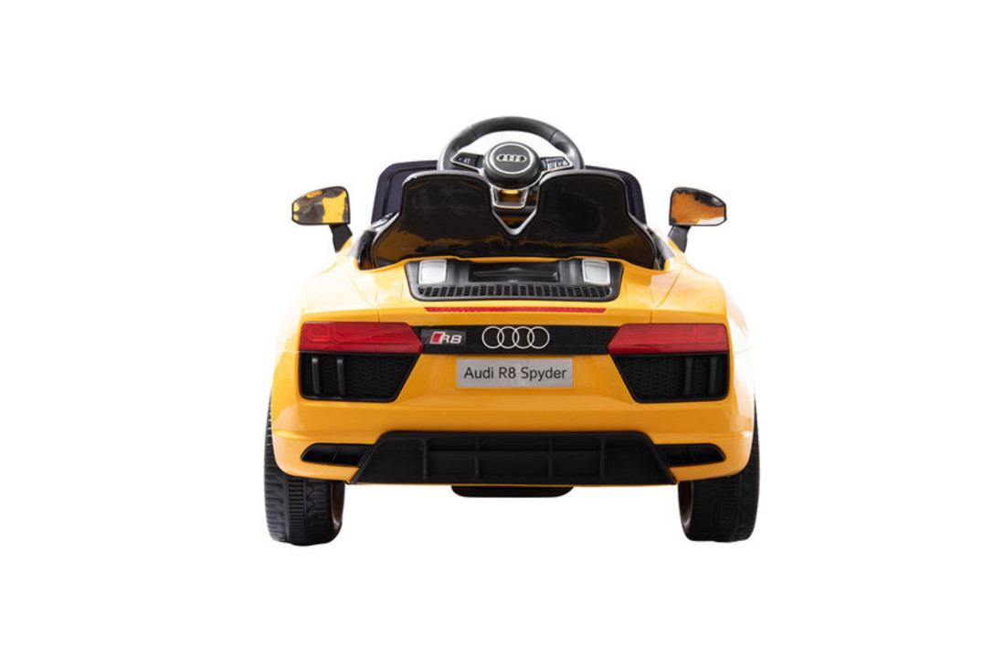 Elektrische kinderauto - Audi R8 Spyder - 2x35W - geel