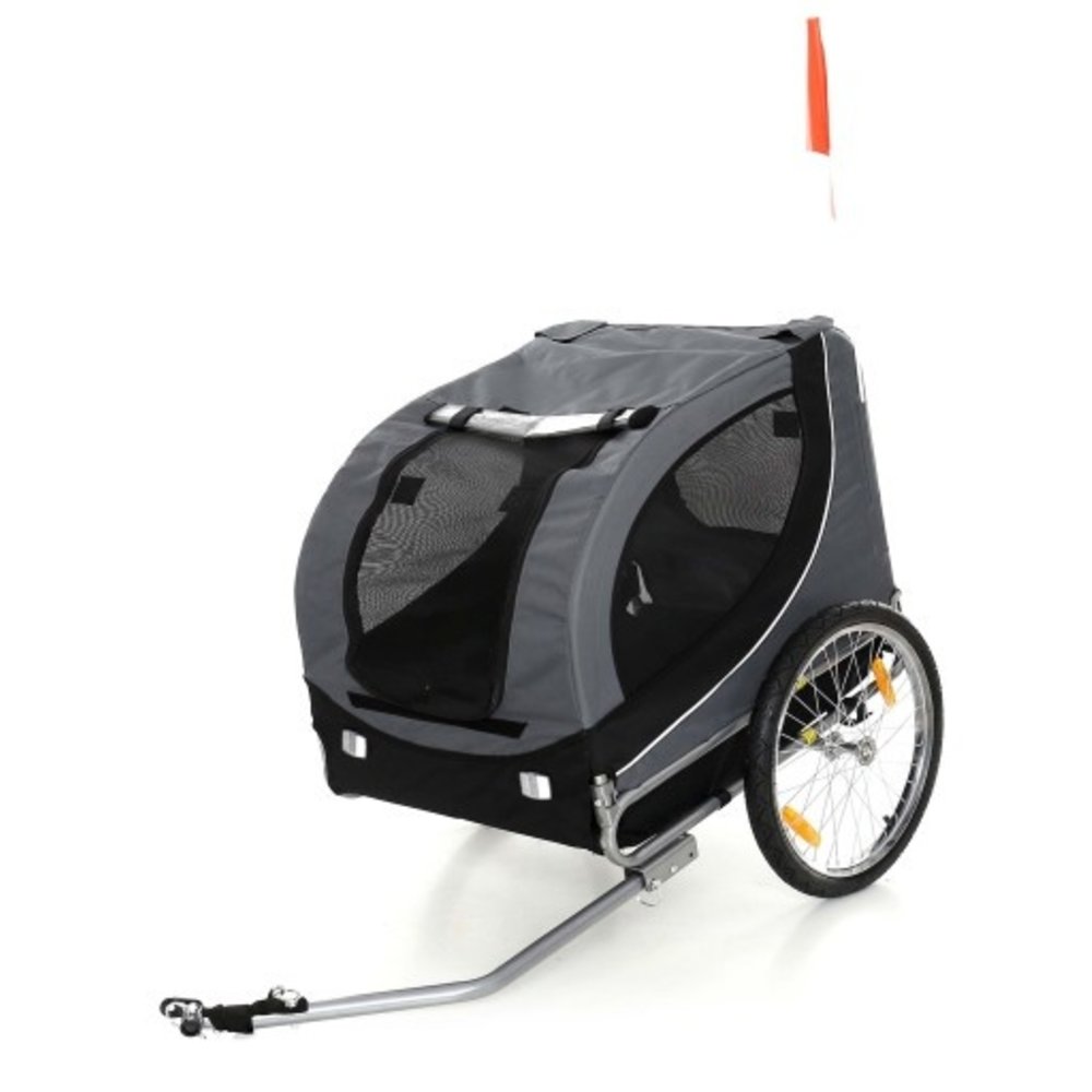 Dragende cirkel geluid Injectie Hondenfietskar - opvouwbare fietskar - tot 40 kg - zwart - Vikingchoice.nl
