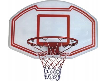 Basket - Basketbal bord - 90x60 cm - rood-wit