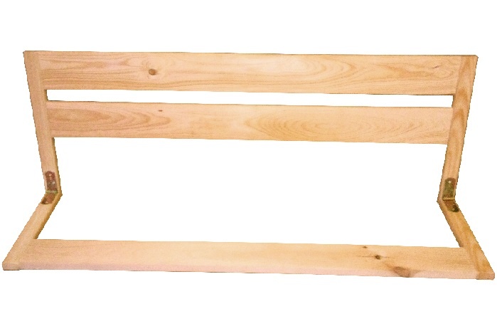 Bedhek inklapbaar - uitvalbeveiliging - vuren 127x40x30cm