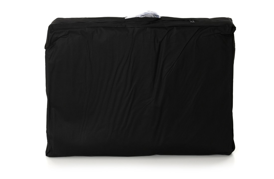 Massagetafel - inklapbaar - aluminium - 186 x 60 cm - zwart