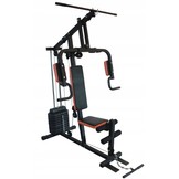 Krachtstation - Home gym -  met 45 kg gewicht - zwart-oranje
