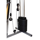 Krachtstation - Home gym -  met 45 kg gewicht - zwart-oranje