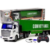 RC bestuurbare vrachtwagen met trailer - 35x6x8 cm