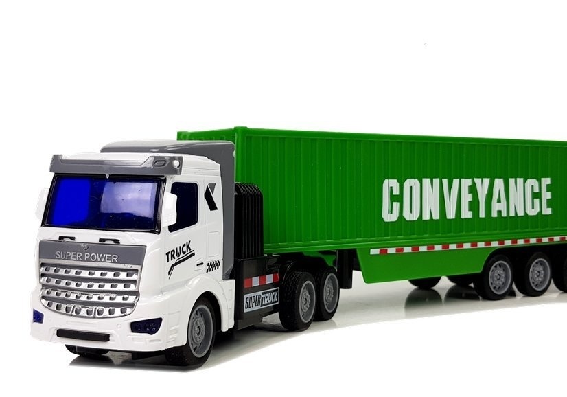 RC bestuurbare vrachtwagen met trailer - 35x6x8 cm