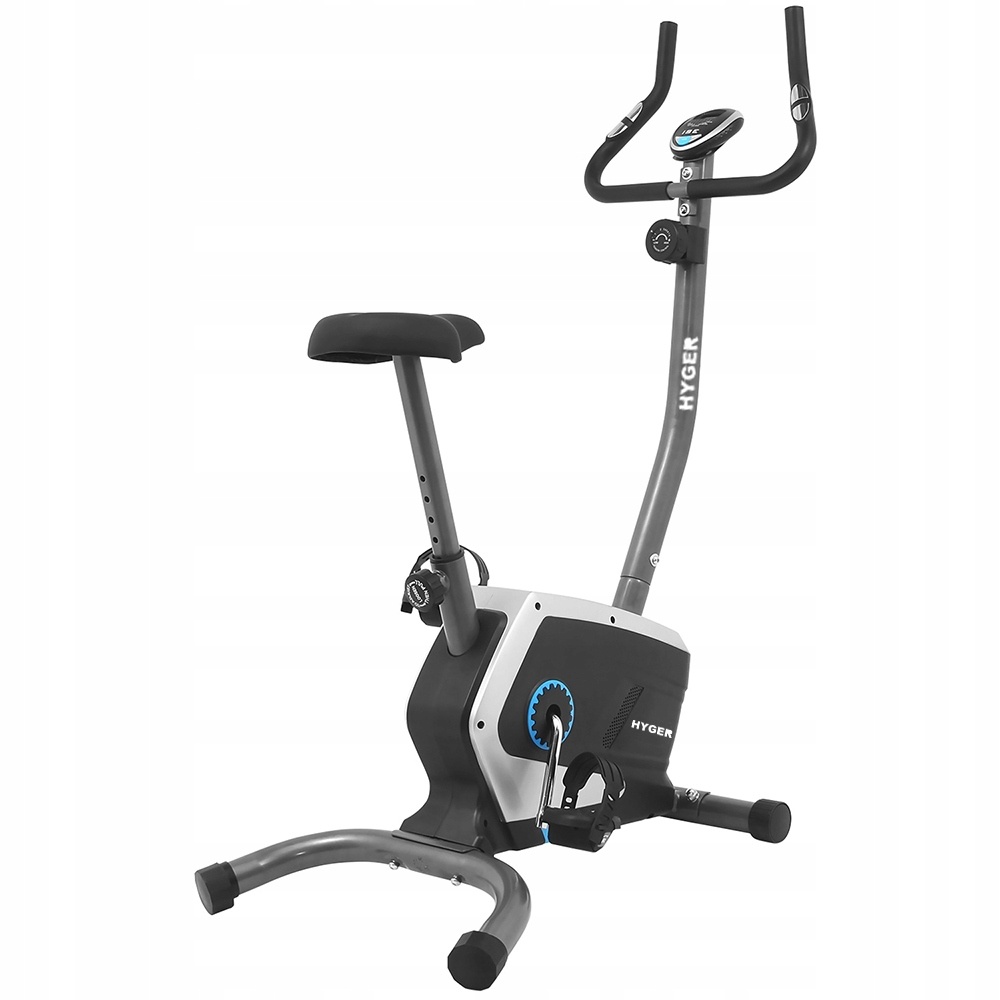 Hometrainer - magnetische weerstand - grijs - zwart - blauw