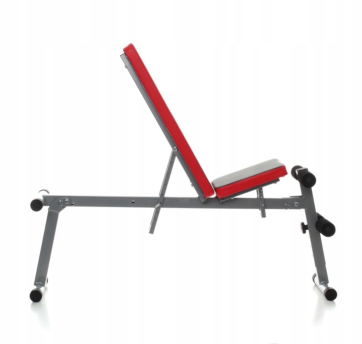 Fitness bank - Trainingsbank - verstelbaar - zwart-rood