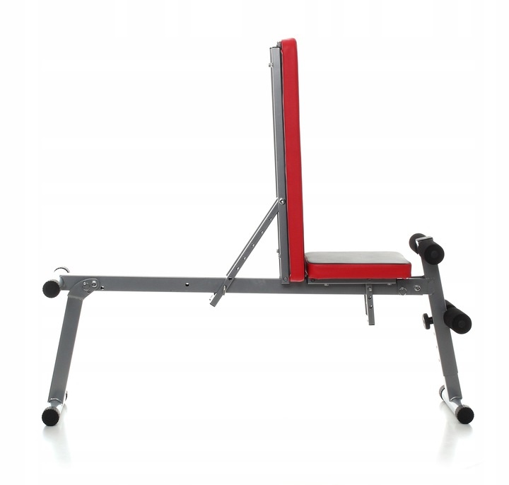 Fitness bank - Trainingsbank - verstelbaar - zwart-rood