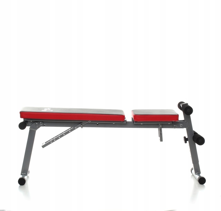 Fitness bank - Trainingsbank - verstelbaar - zwart-rood