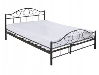 Metalen bedframe met lattenbodem - 160x200 cm - zwart