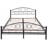 Metalen bedframe met lattenbodem - 160x200 cm - zwart