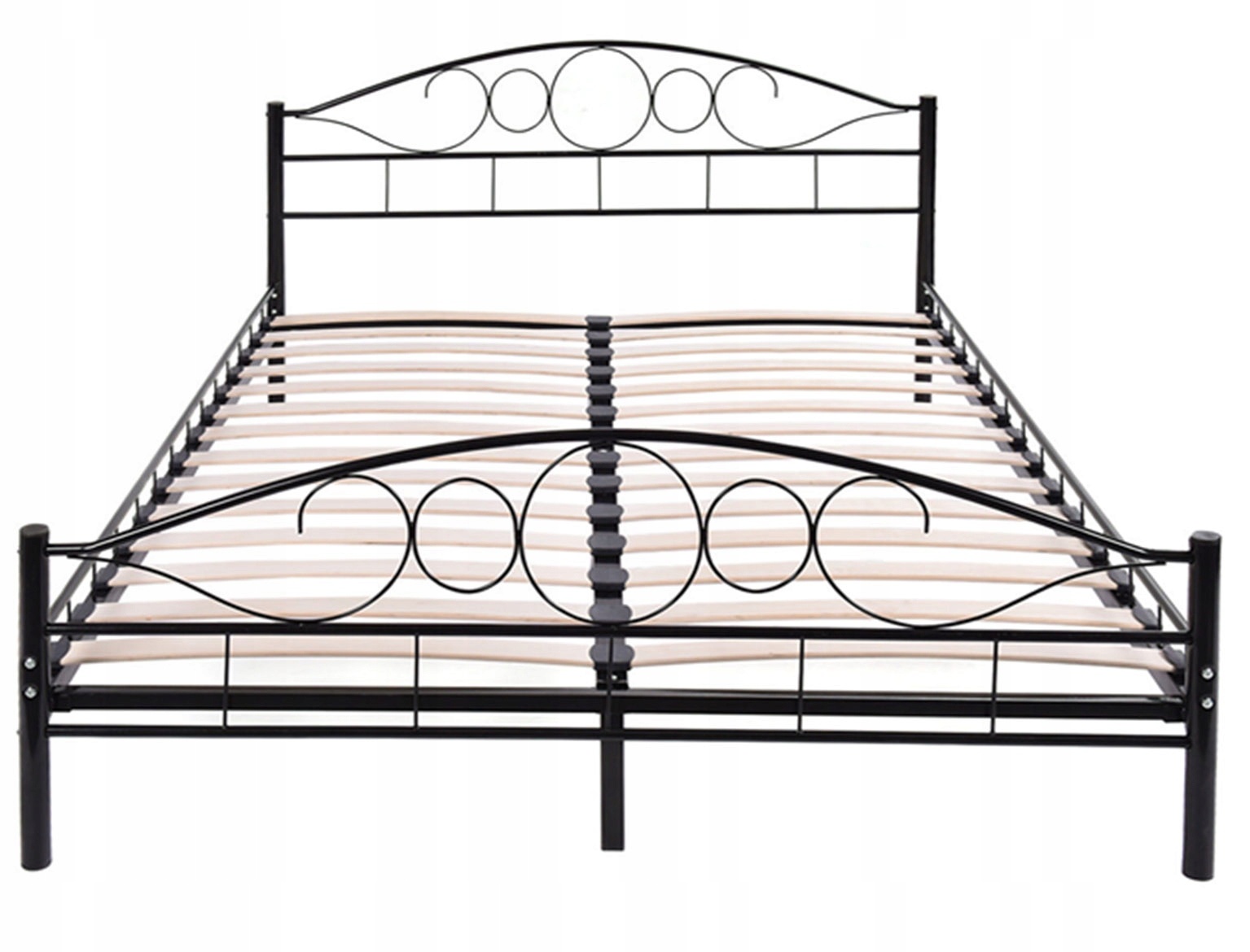 Metalen bedframe met lattenbodem - 160x200 cm - zwart