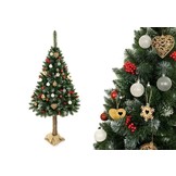 Kunstkerstboom - 180 cm - op stam - met sneeuw en glitter