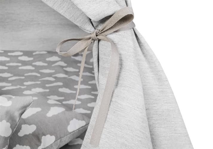 Wigwam tipi teepee tent - speeltent - 4 delig - 100% katoen - Mintgroen / stippen