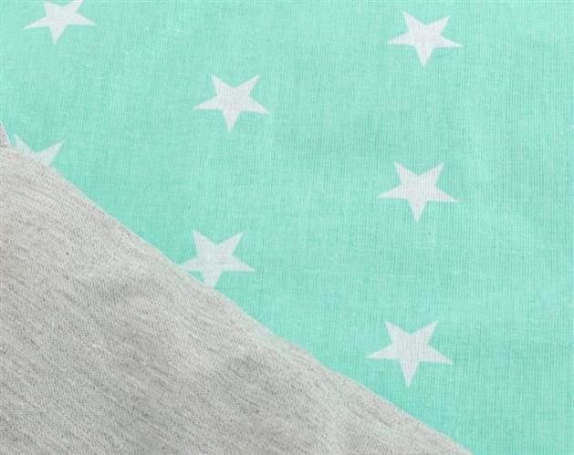 Wigwam tipi teepee tent - speeltent - 4 delig - 100% katoen - Mintgroen / stippen