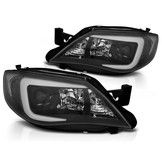 Koplampen Xenon SUBARU IMPREZA III GH 07-12 TUBE ZWART HID