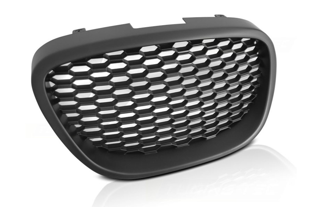 Grill geschikt voor SEAT LEON / ALTEA / TOLEDO 05-09 HONINGRAAT ZWART MAT