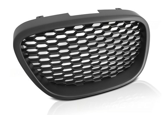 Grill geschikt voor SEAT LEON / ALTEA / TOLEDO 05-09 HONINGRAAT ZWART MAT