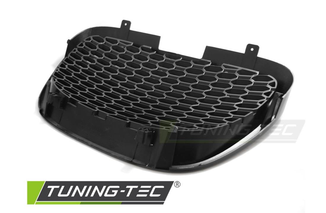 Grill geschikt voor SEAT LEON / ALTEA / TOLEDO 05-09 HONINGRAAT ZWART MAT