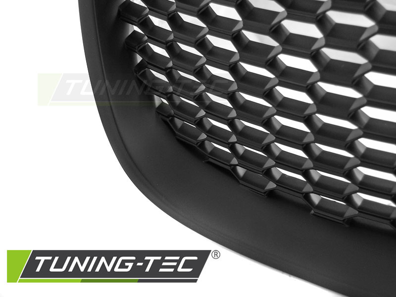 Grill geschikt voor SEAT LEON / ALTEA / TOLEDO 05-09 HONINGRAAT ZWART MAT