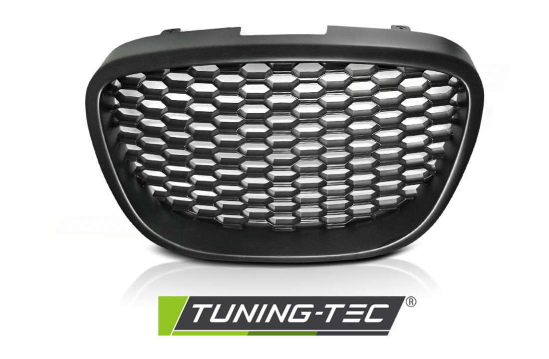 Grill geschikt voor SEAT LEON / ALTEA / TOLEDO 05-09 HONINGRAAT ZWART MAT