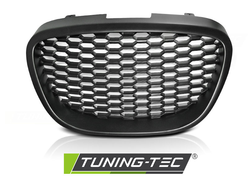 Grill geschikt voor SEAT LEON / ALTEA / TOLEDO 05-09 HONINGRAAT ZWART MAT