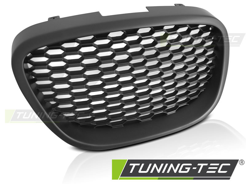 Grill geschikt voor SEAT LEON / ALTEA / TOLEDO 05-09 HONINGRAAT ZWART MAT