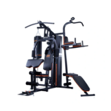 Krachtstation - Home gym - met 80 kg gewicht - en bokszak