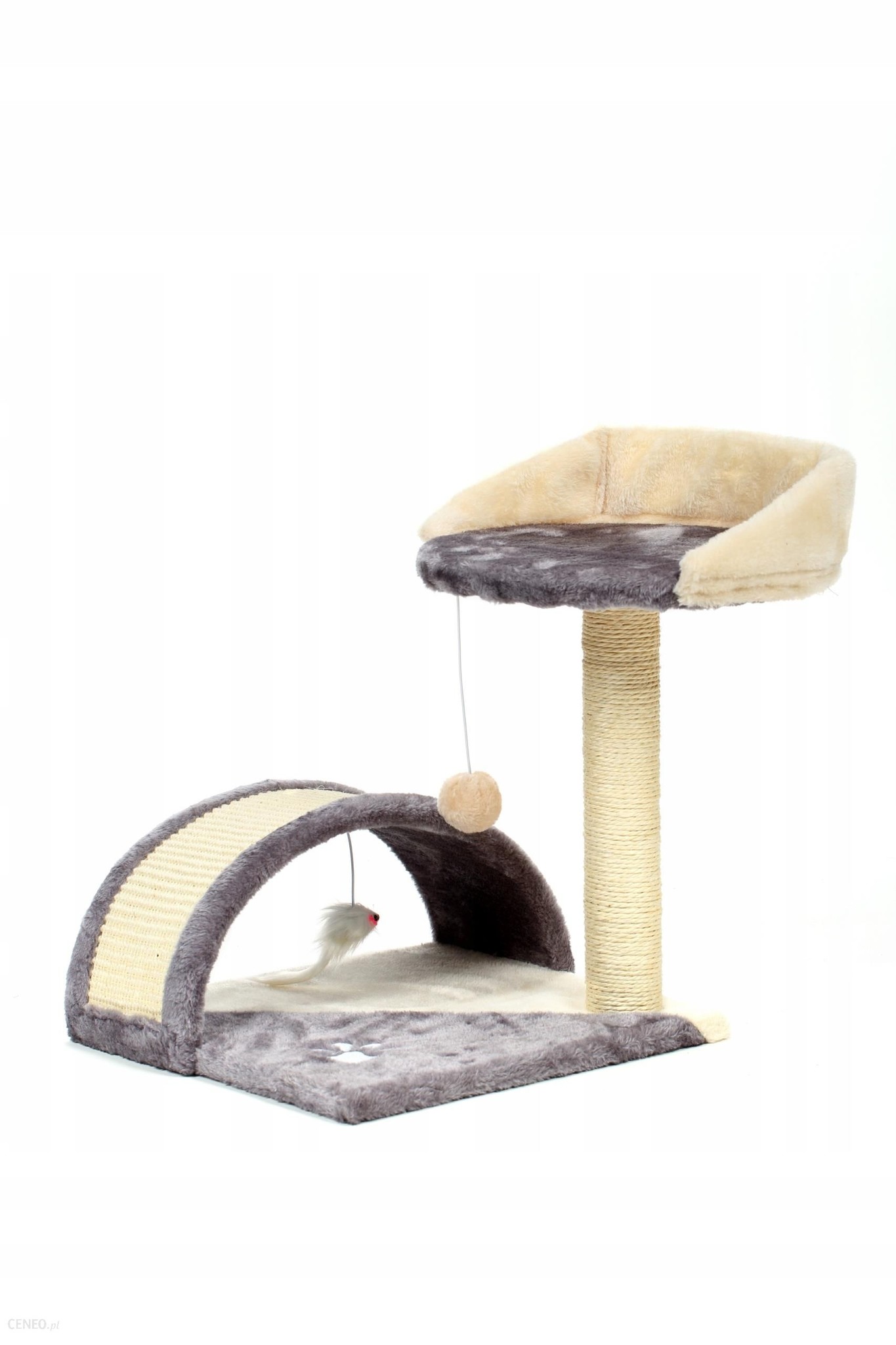 Krabpaal - met tunnel en plateau - 38x36x45 cm