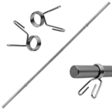 Barbell - Halterstang 28 mm - 180 cm - met 2 veersluitingen