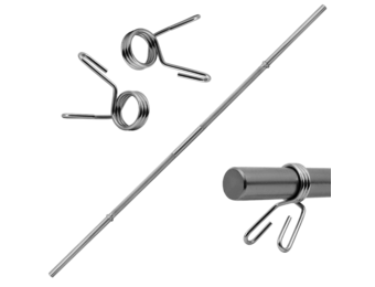 Barbell - Halterstang 28 mm - 180 cm - met 2 veersluitingen