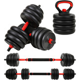 Halterset - Dumbbellset - 40 kg verstelbaar met kettlebell