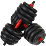Halterset - Dumbbellset - 40 kg verstelbaar met kettlebell
