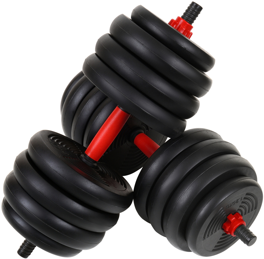 Halterset - Dumbbellset - 40 kg verstelbaar met kettlebell