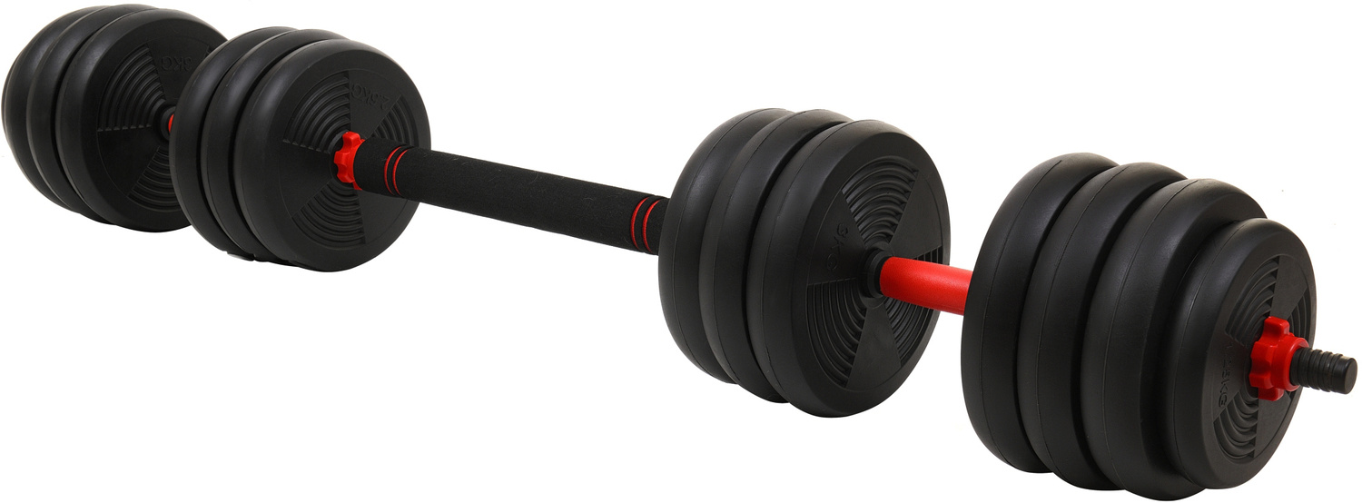 Halterset - Dumbbellset - 40 kg verstelbaar met kettlebell