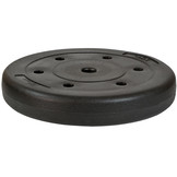 Halterschijf 15 kg – zwart  - diameter gat 26,5 mm