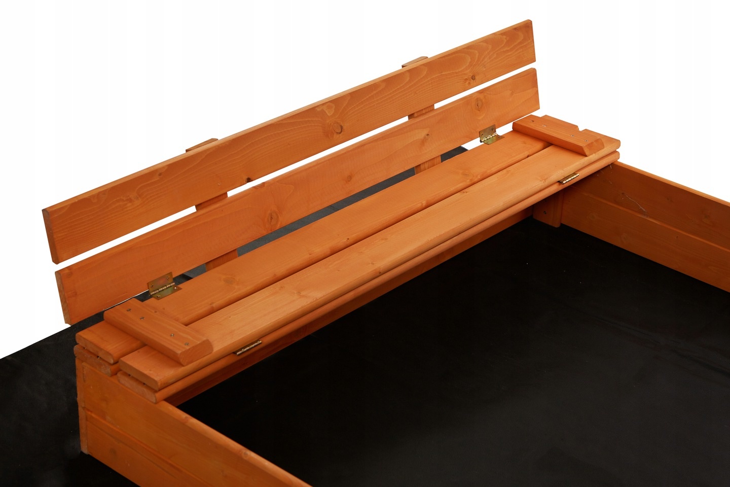 Zandbak met dak - speelgoed - en grondzeil - 120x120x120 cm