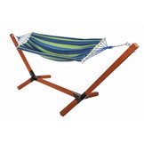 Hangmat met standaard - geimpregneerd hout - tot 300 kg