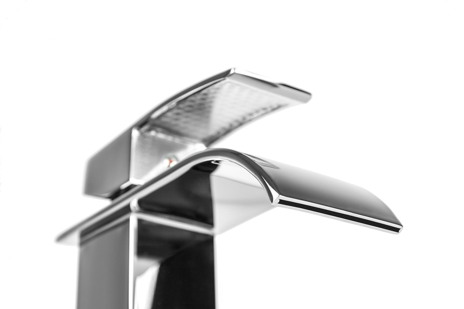 Wasbak kraan chroom - waterval badkamer kraan - 18 x 6 cm