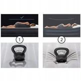 INTEX luchtbed blauw - 2-persoons opblaas bed - 191x137x25 cm- met ingebouwde pomp