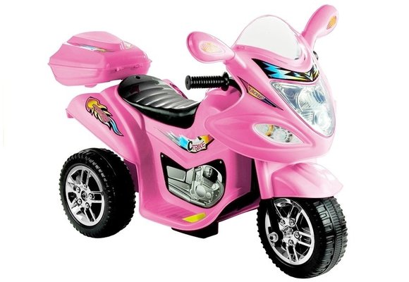 Elektrische bestuurbare driewieler roze
