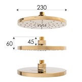 Regendouche goud 23 cm